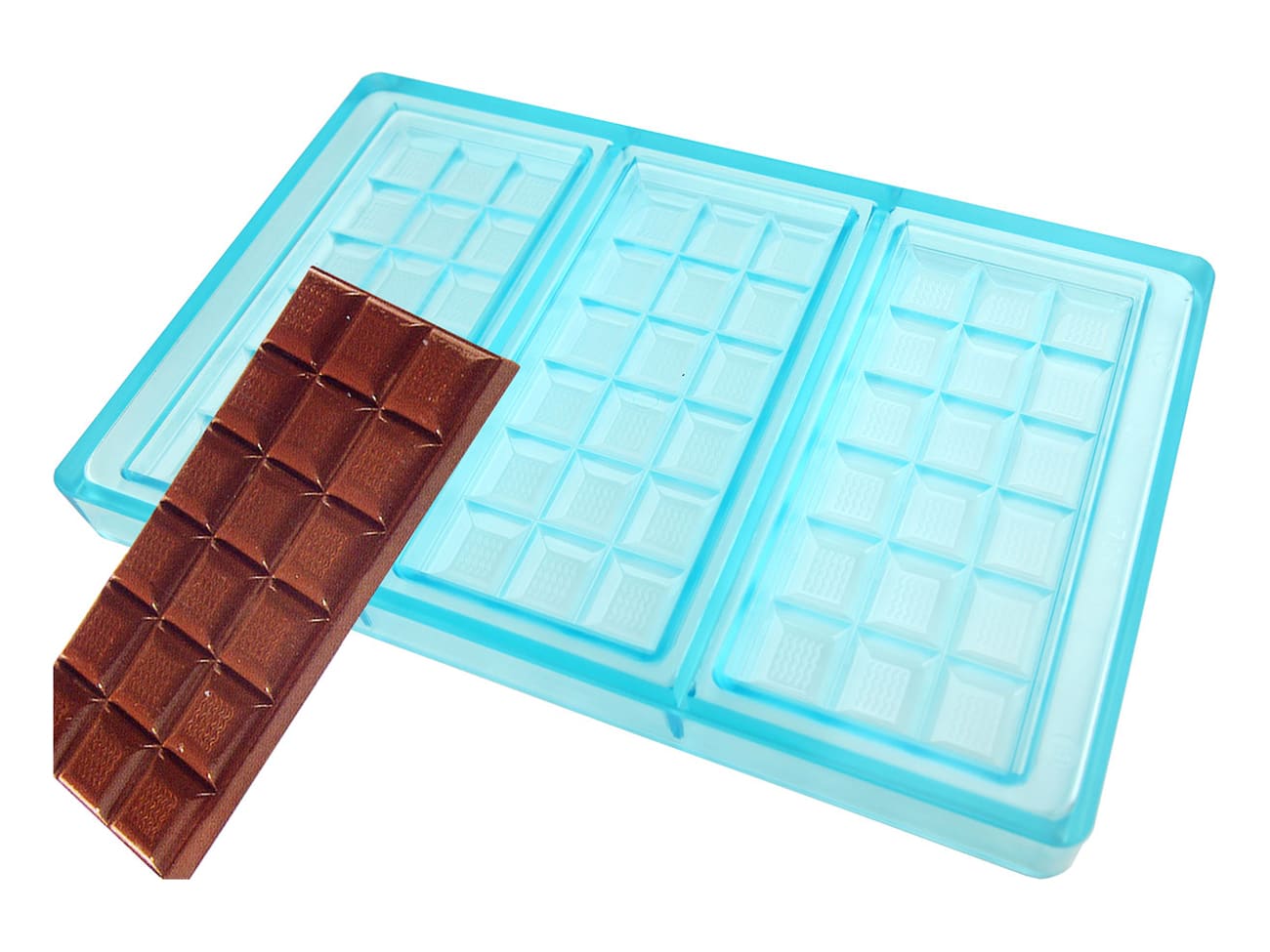 Moule Chocolat Tablette 10 barres (x1) Chocolate World