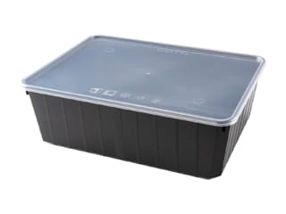 Boîte de conservation CartyBox noire - avec couvercle - 115 cl (x 25) - Carty