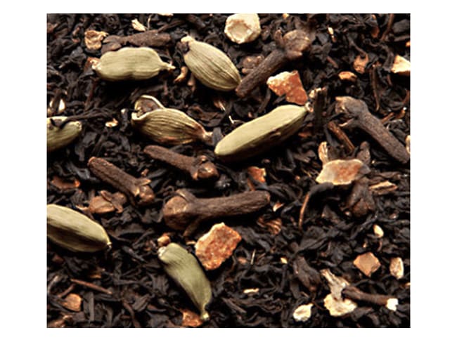 Thé Chaï aux épices - Thé noir, clous de girofle, cardamome, gingembre... - 120 g - Compagnie & Co