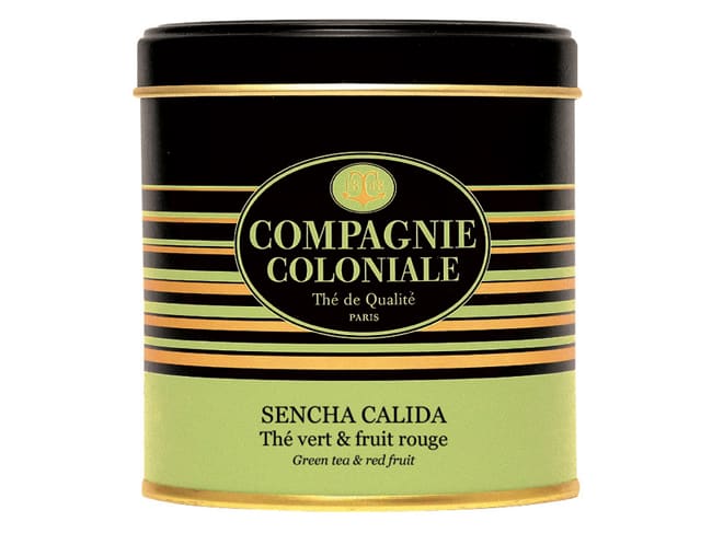 Thé vert Sencha Calida - fruits rouges, groseilles, vanille - 90 g - Compagnie & Co