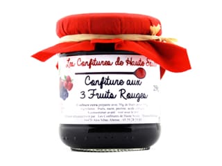 Confiture aux 3 fruits rouges - 250 g - Confitures de Haute Soule
