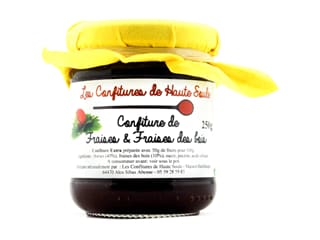 Confiture de fraise et fraise des bois - 250 g - Confitures de Haute Soule