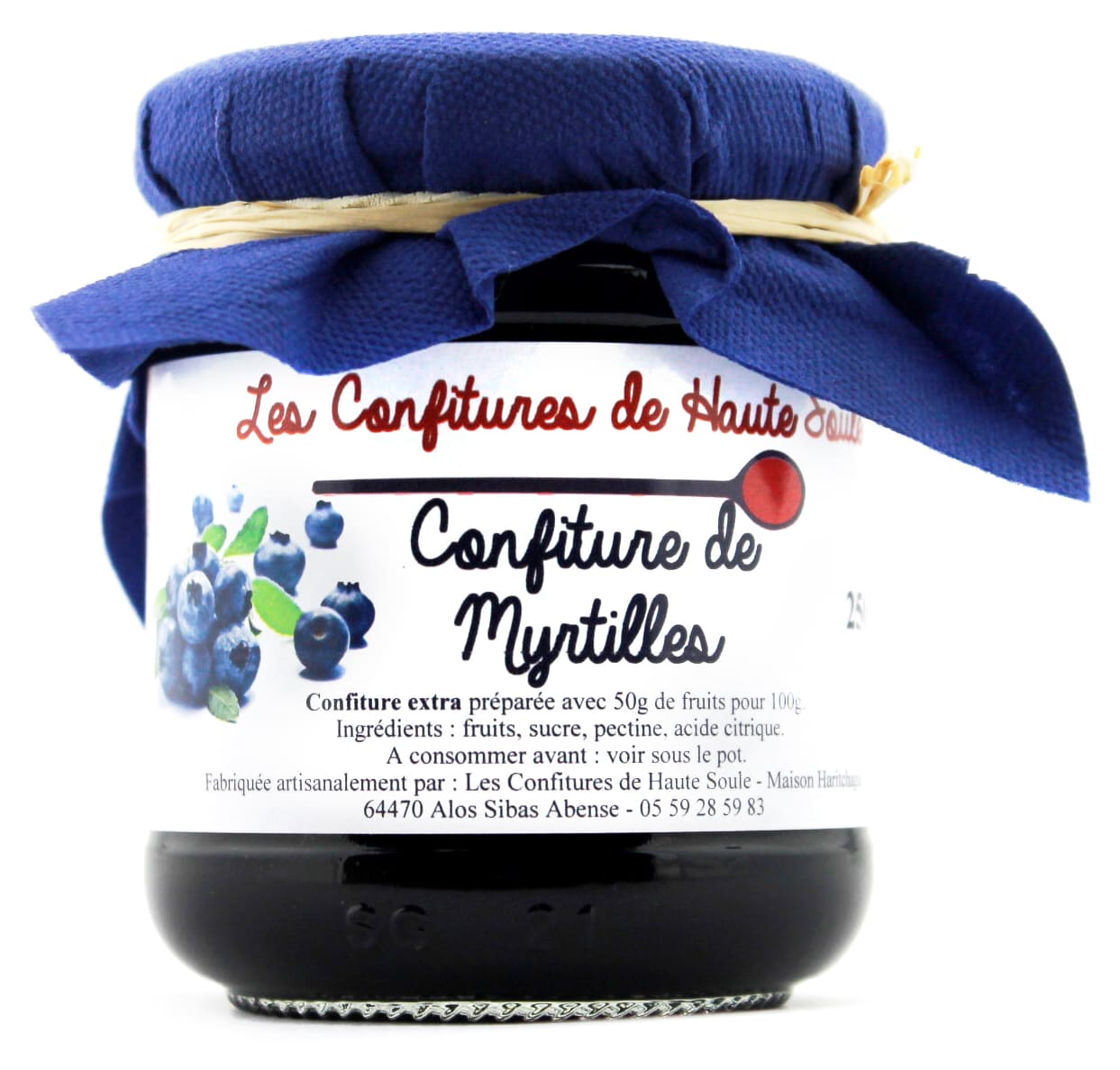 Confiture de Groseille ou Myrtille - alsa - depuis 1897