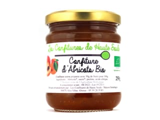 Confiture d'abricot Bio