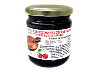 Confiture de cerise noire - spéciale gâteau basque - 250 g - Confitures de Haute Soule