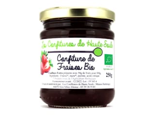 Confiture de fraise Bio - 250 g - Confitures de Haute Soule