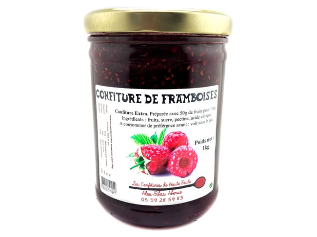 Confiture de framboise - 1 kg - Confitures de Haute Soule