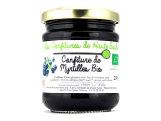 Confiture de myrtille Bio