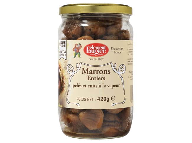 Marrons entiers au naturel - 420 g - Clément Faugier