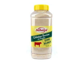 Gélatine en poudre 200 bloom origine bovine - 1 kg - Sébalcé