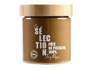 Pâte de pistache 100% - sans sucre ajouté ni colorants - 250 g - Sélection Chef Philippe - Comptoir du Praliné