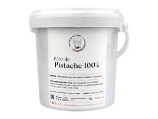 Pâte de pistache 100% - sans sucre ajouté ni colorants - 1 kg - Comptoir du Praliné