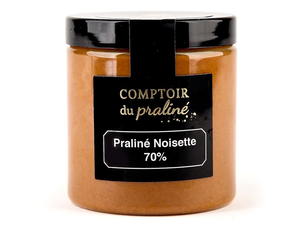 Une pâte de praliné noisettes composé à 38% de pistaches naturelles !