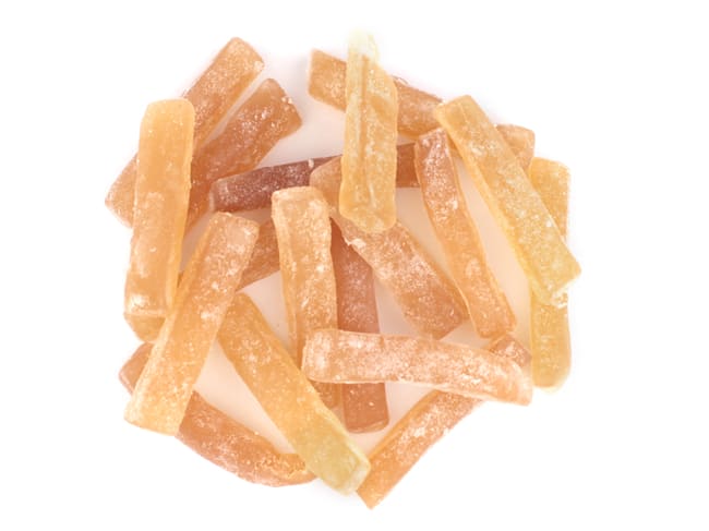 Bâtonnets de gingembre - confit et poudré - 200 g - Cruzilles