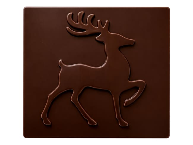 Moule pour embout de bûche - forme cerf