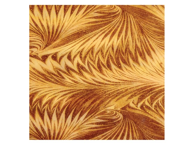 Feuille transfert biscuit - Plumes - Lot de 10 feuilles DDM proche - Décors et Créations