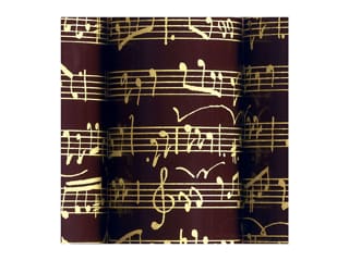 Feuille transfert chocolat - Notes de musique Or - Lot de 10 feuilles - Décors et Créations