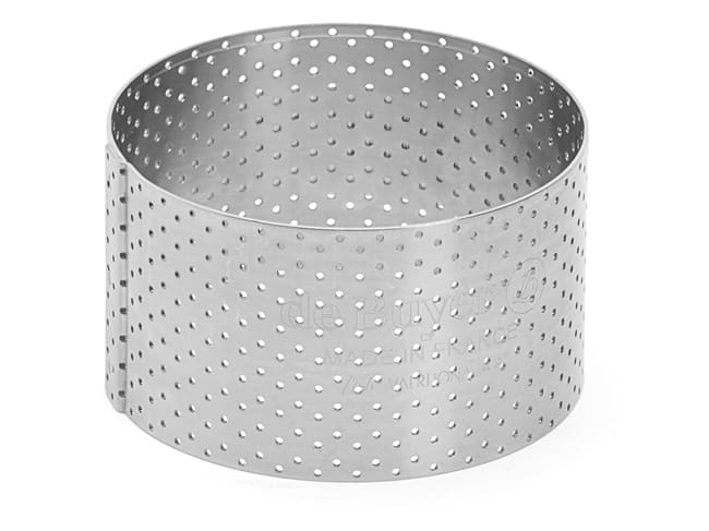 Cercle à flan perforé - Ø 7,5 x ht 4.5 cm - De Buyer