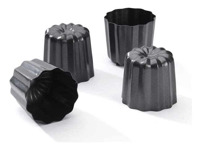 Moule à cannelé anti-adhérent (x 4) - Ø 5,5 cm - De Buyer