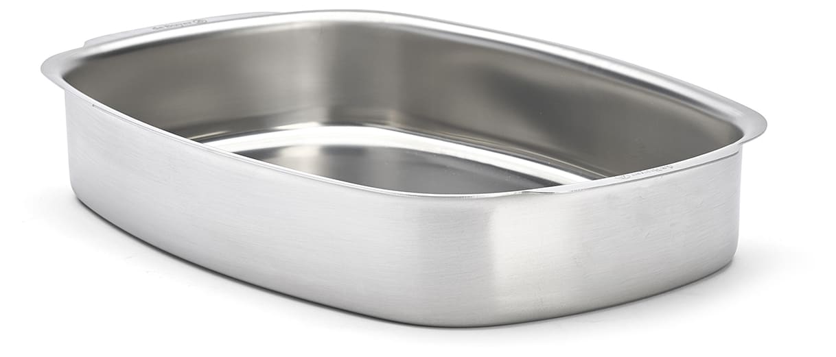 Plaque De Four Inox 60x40 Cm Avec Grille - Acier Inox 304 - Pour Rôtisserie, Poulet, Biscuits - Professionnel - 13