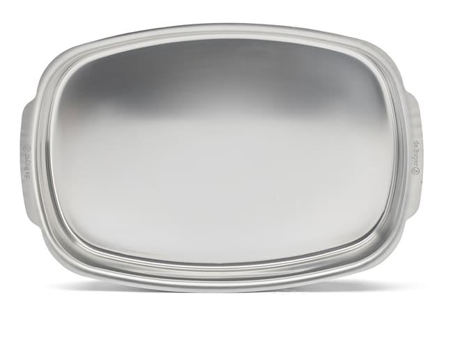 Plat à four inox - spécial four ménager - 42 x 28 cm - De Buyer