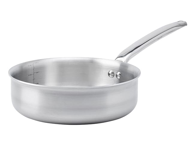 Sauteuse inox bord droit Alchimy - multicouche - Ø 24 cm - De Buyer