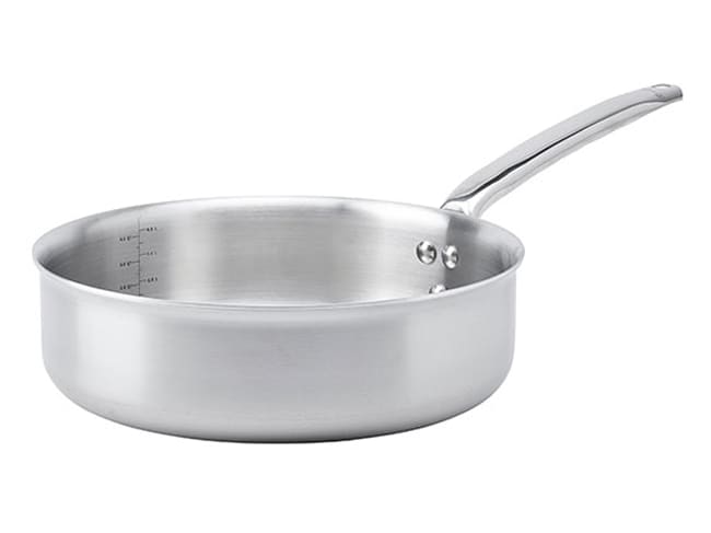 Sauteuse inox bord droit Alchimy - multicouche - Ø 28 cm - De Buyer