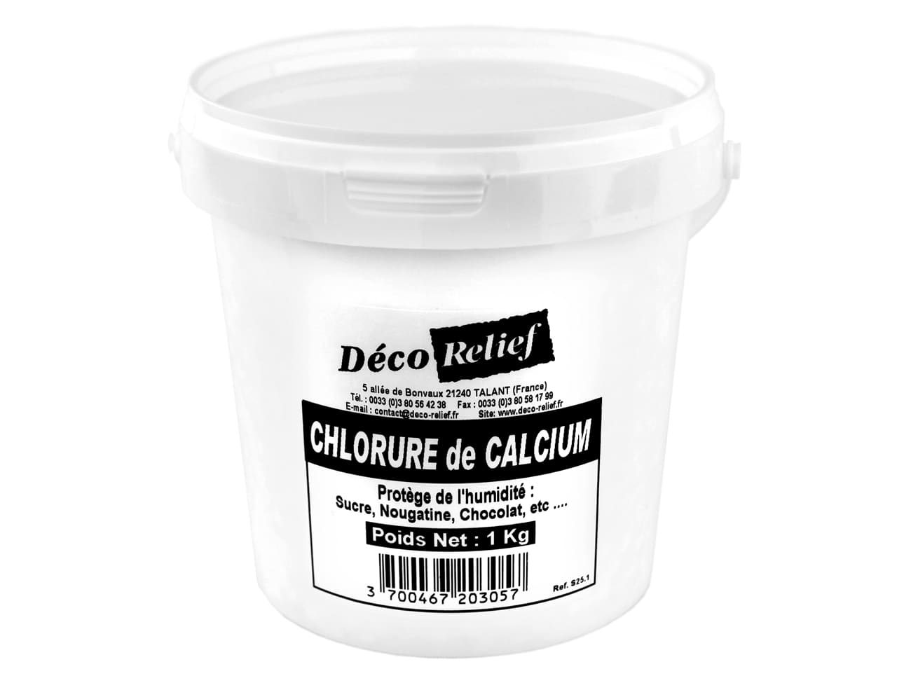 Chlorure de calcium - 1 kg - Déco Relief - Meilleur du Chef