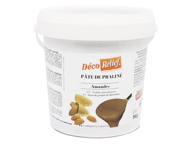 Pâte de praliné amandes 50% - DDM courte 28 juin 2025 - 1 kg