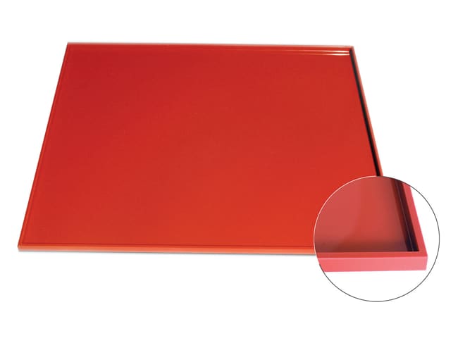 Tapis lisse à rebords - 39 x 29 x 1 cm