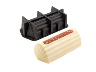 Moule bûche éventail