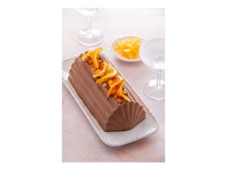 Moule bûche éventail