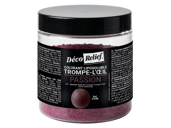 Colorant trompe-l'oeil Passion - liposoluble - 100 g - Déco Relief