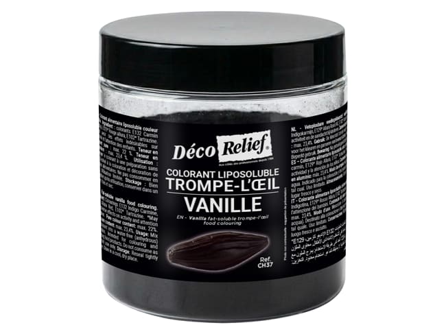 Colorant trompe-l'oeil Vanille - liposoluble - 100 g - Déco Relief