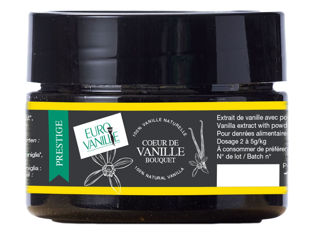 Extrait de vanille bio avec grains Eurovanille - Meilleur du Chef