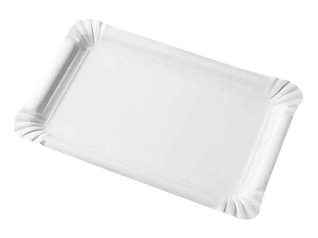Assiettes rectangulaires en carton (x 250) - 21 x 30 cm