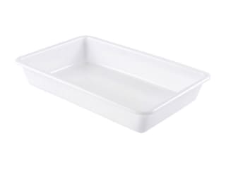 Bac plat 2 L blanc - 30 x 20 x ht 6,3 cm - Gilac