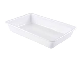 Bac plat 3 L blanc - 34 x 23 x ht 7 cm - Gilac