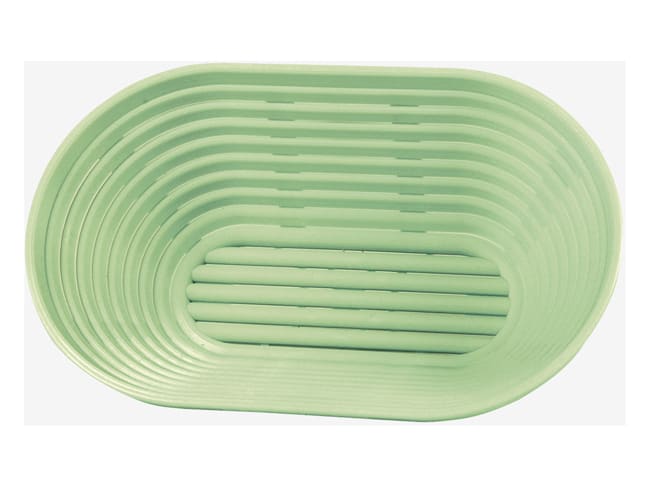 Banneton ovale à fermentation - pour 500 g de pâte - 21 x 15 x 9 cm - Gilac