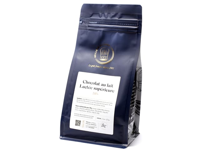 Chocolat au lait lactée supérieur 38% - 500 g - DDM courte 20/09/2025 - Cacao Barry