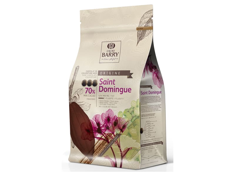 
Chocolat noir Saint Domingue Cacao Barry 1 kg - Meilleur du Chef
-image