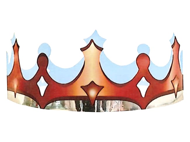 Couronne des rois éclat cuivre - 5 unités