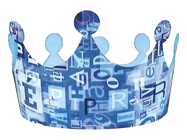 Couronne des rois Edito bleue - 100 unités