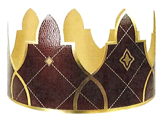 Couronne des rois Satiné - 5 unités