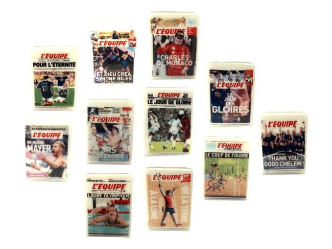 Fèves - L'Équipe 80 ans - Collection 2027 - Sachet de 12 fèves - ARGUYDAL