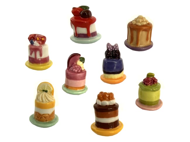 Fèves - Mini cheese cake - Collection 2027 - Boite de 100 fèves - NORDIA