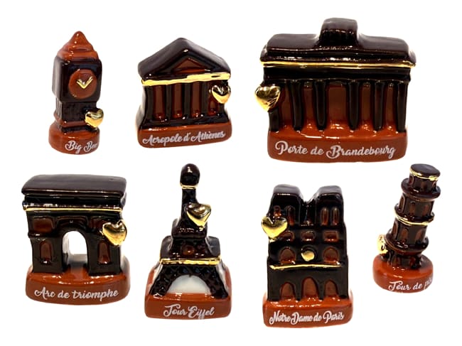 Fèves - Les monuments en chocolat - Collection 2027 - Boite de 100 fèves - EPIFOLIE