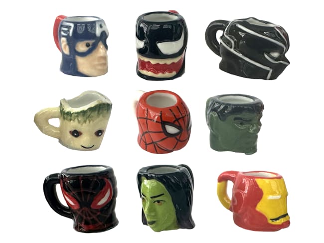 Fèves - Mugs Marvel - Collection 2025 - Sachet de 9 fèves - ARGUYDAL