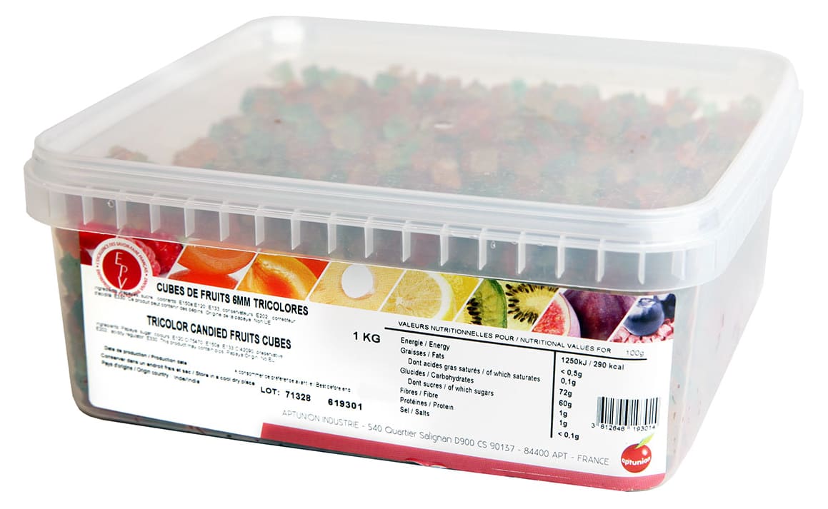 Cubes de végétaux confits Meilleur du Chef