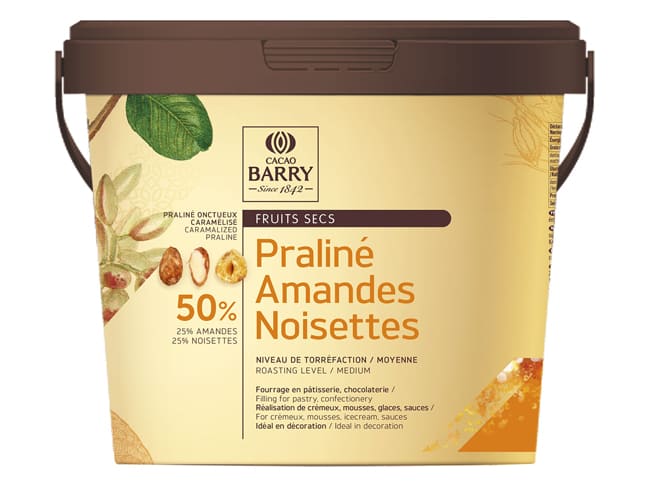 Praliné amandes/noisettes 50% - 1 kg - Cacao Barry